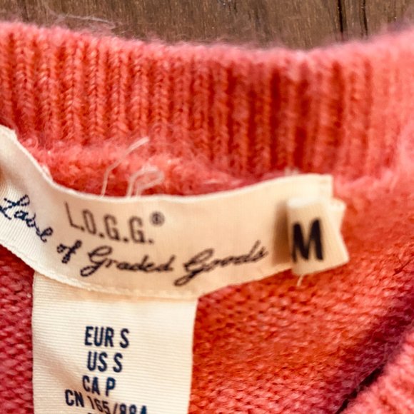 Sweater Tomato Pink Long Sleeves size S by LOGG - Picture 5 of 5